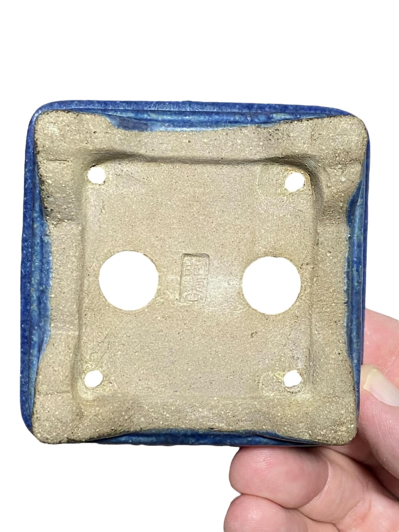 Tosui - Handmade Glazed Rectangle Bonsai Pot (3-3/8" wide)