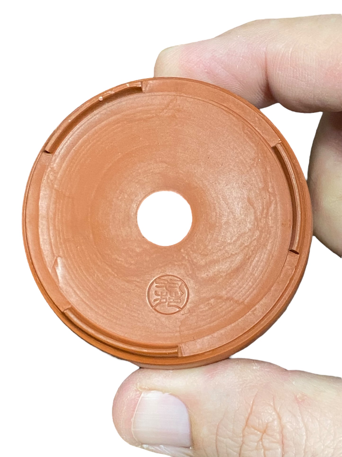 Munenori - Shallow Unglazed Round Mame Bonsai Pot (2-3/8" wide)