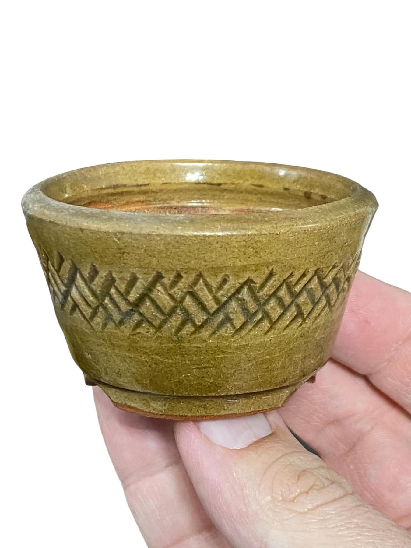 Sharaku - Mame Bonsai or Accent Bonsai Pot (1" wide)