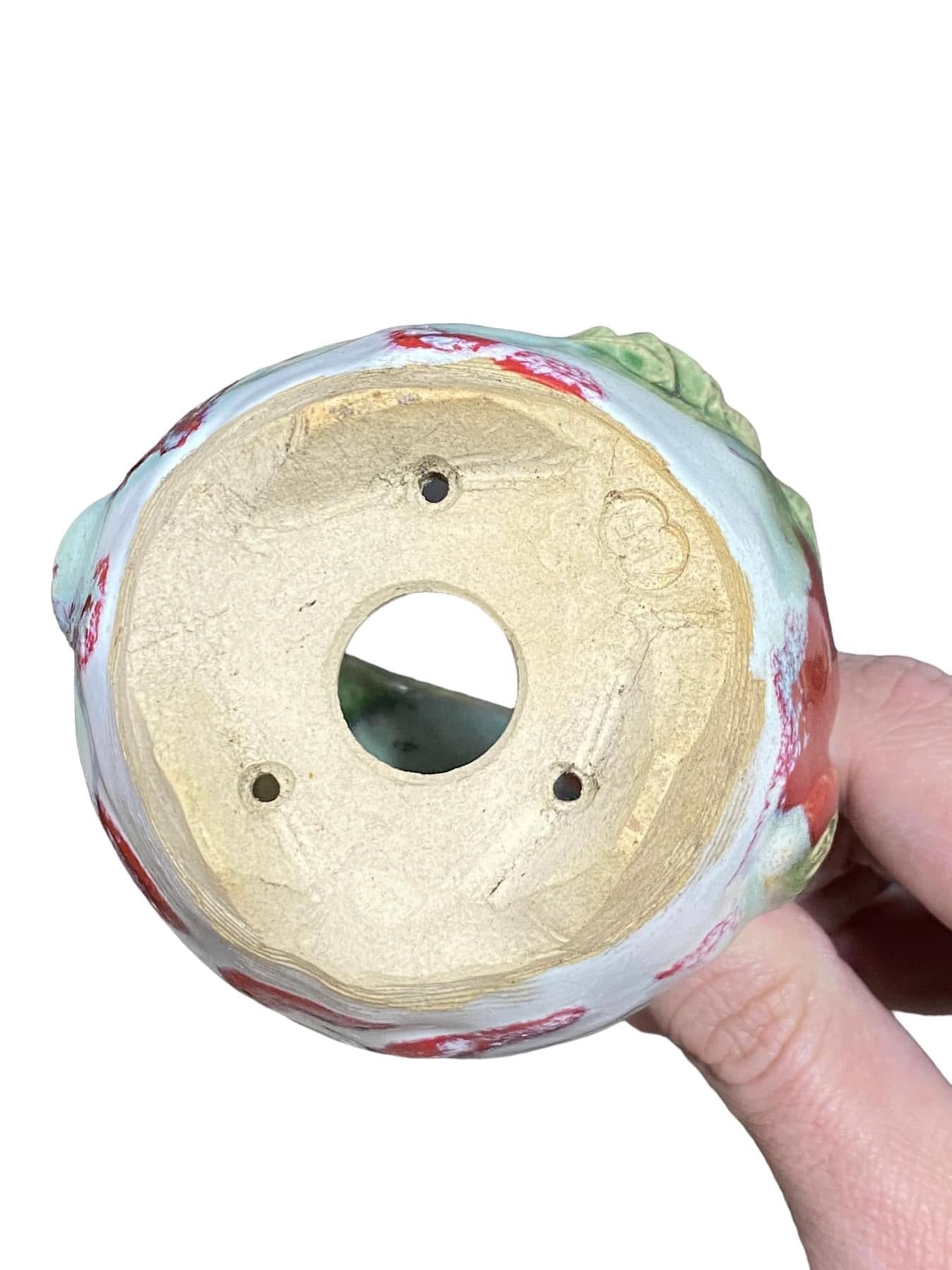 Masashi - Flower Bonsai or Accent Pot with Frog (3-1/2" wide)