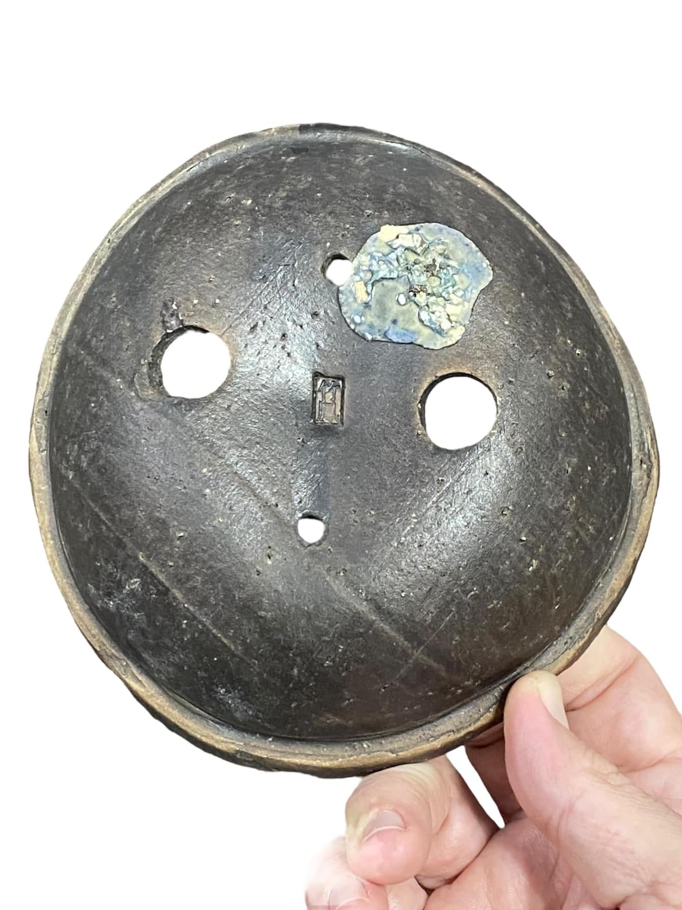 Chikuho - Unglazed Handmade Bonsai Pot (6-1/8" wide)