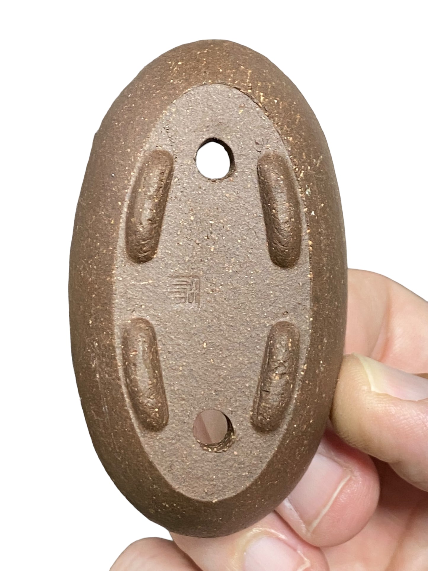 Unglazed Mame / Tiny Oval Bonsai Pots (3-1/8" wide)