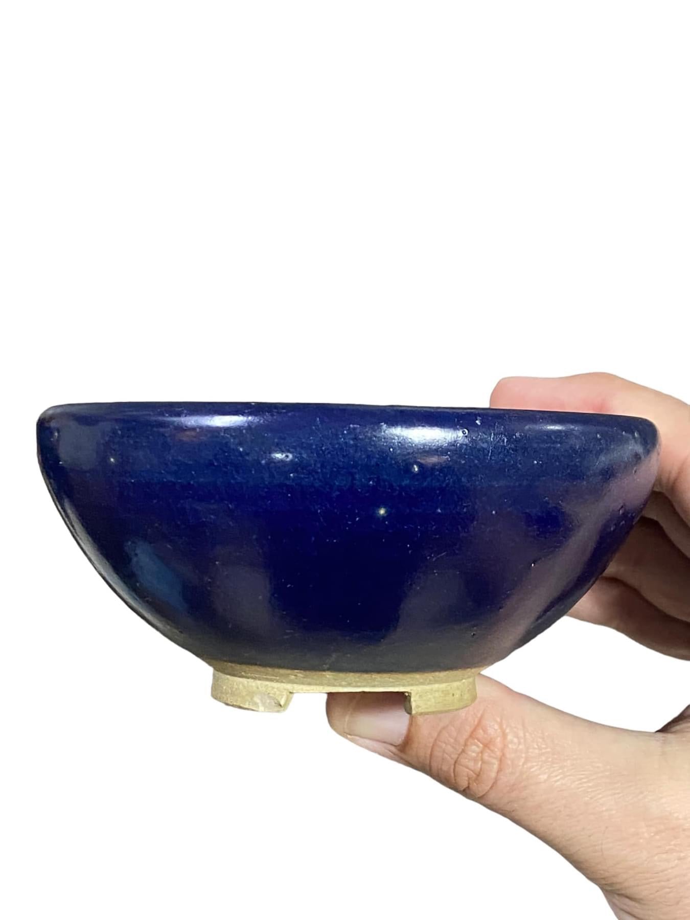Heian Kosen - Small Footed Bonsai Pot (Discounted) (4-3/4” wide)