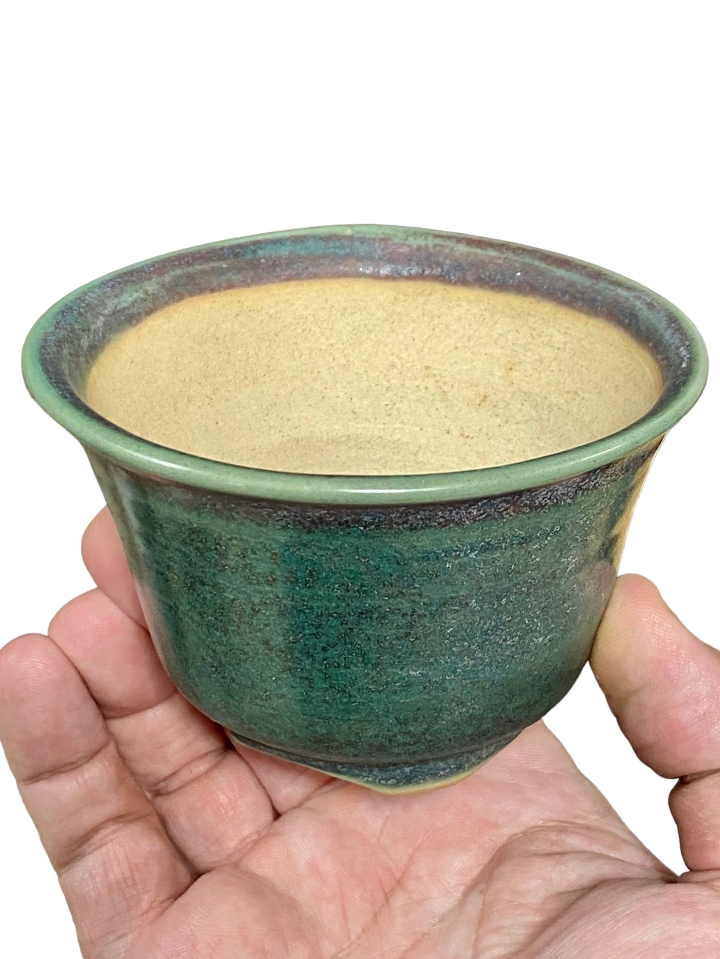 Isso - Multicolor Glazed Bowl Bonsai Pot