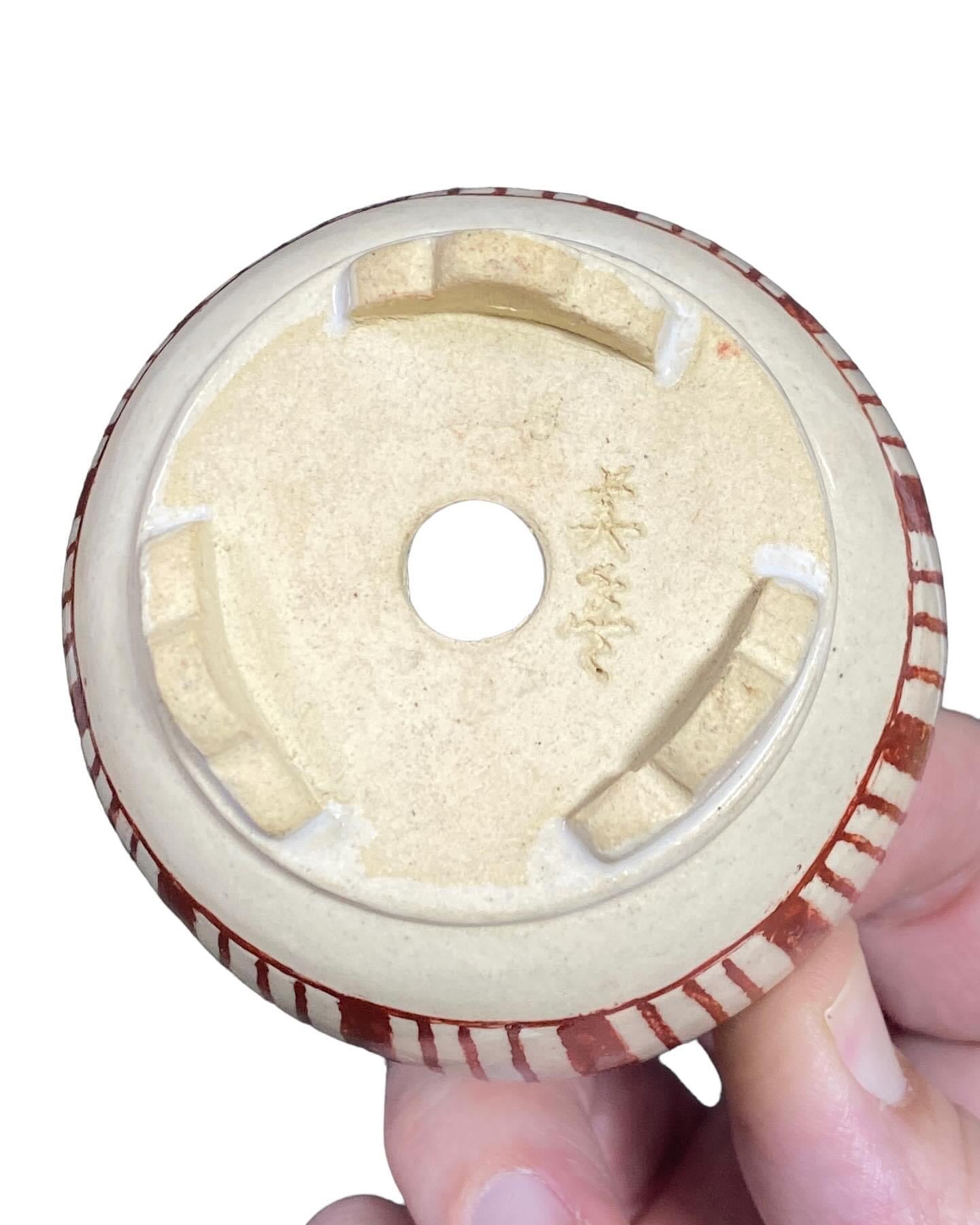 Ikegami - Rare Set of 2 Graduated Bonsai Pots (2-15/16” wide)