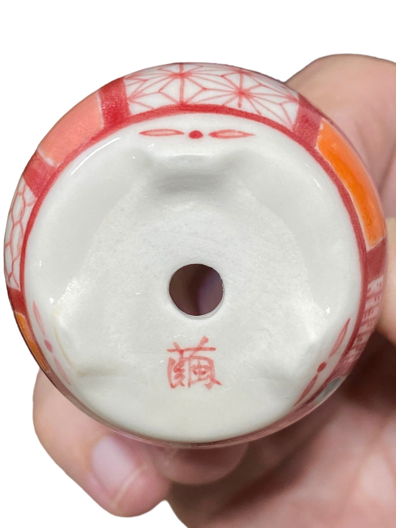 Oshima Mayu - Painted Mame Bonsai or Accent Pot (1-15/16" wide)