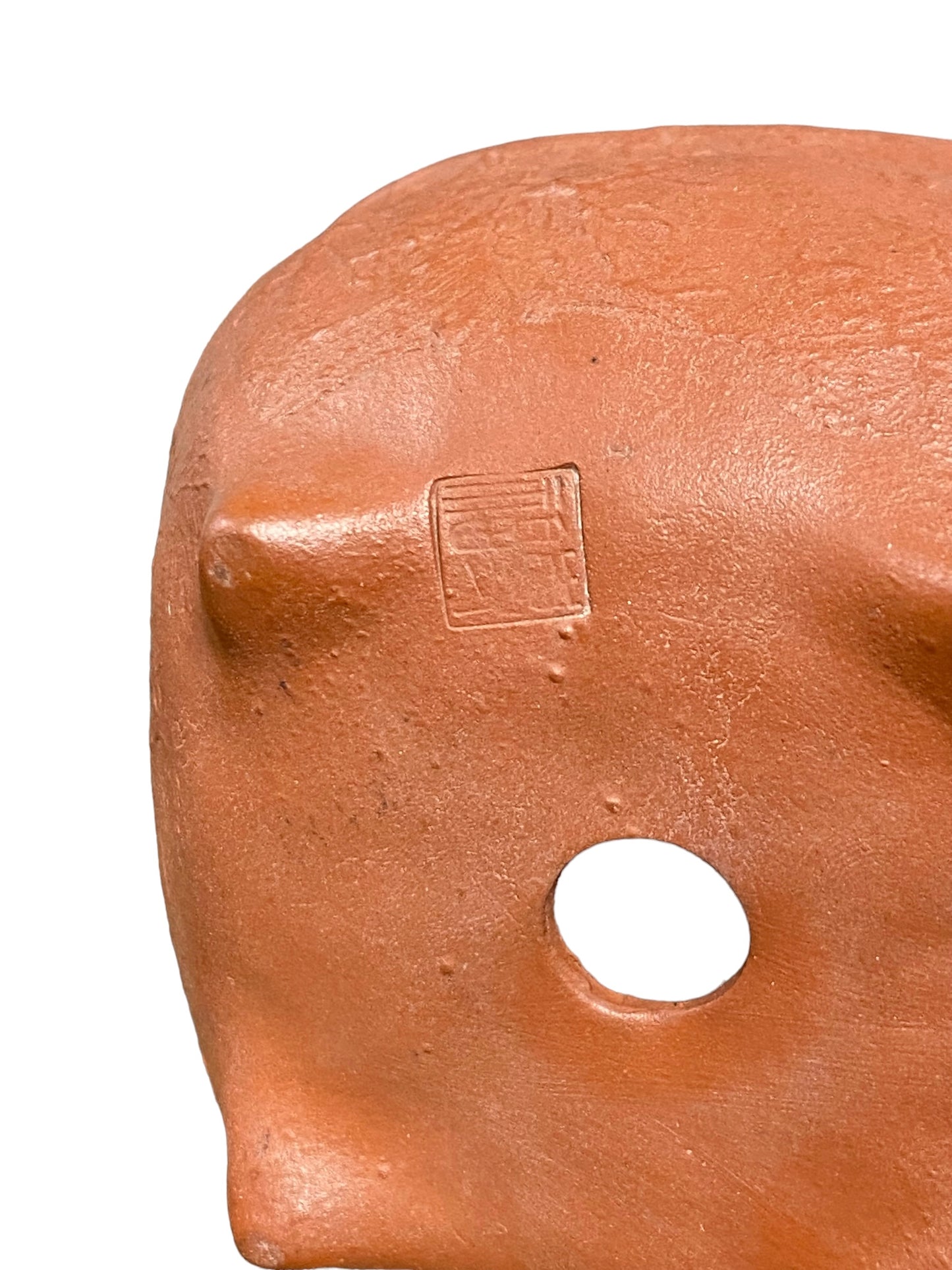 Unglazed Handmade Square Bonsai Pot from Japan (2-7/8" wide)