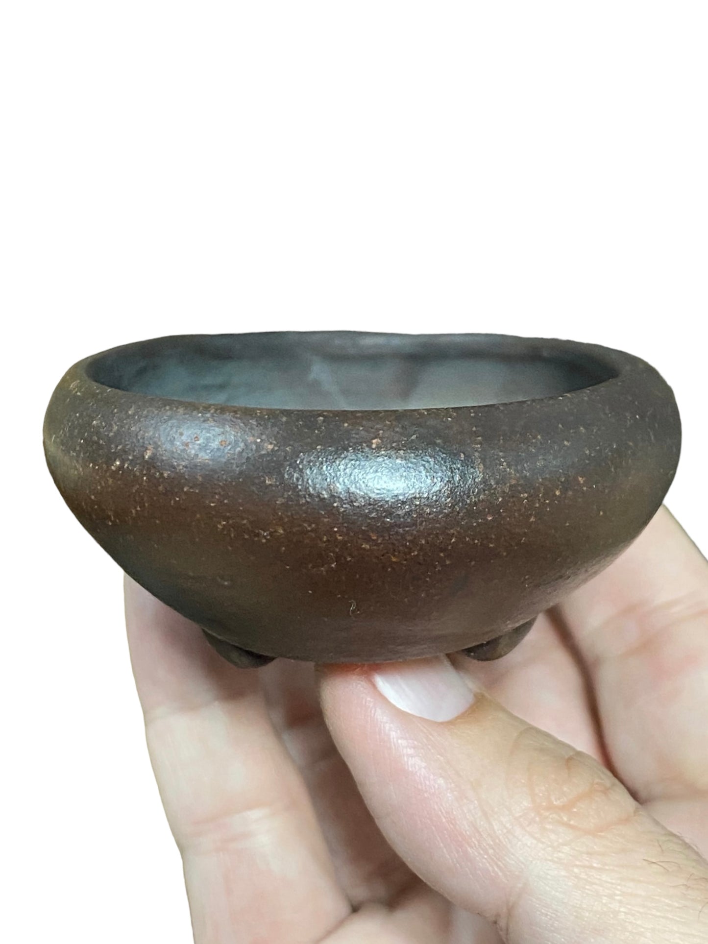 Keizan - Old Unglazed Oval Bonsai Pot (5" wide)