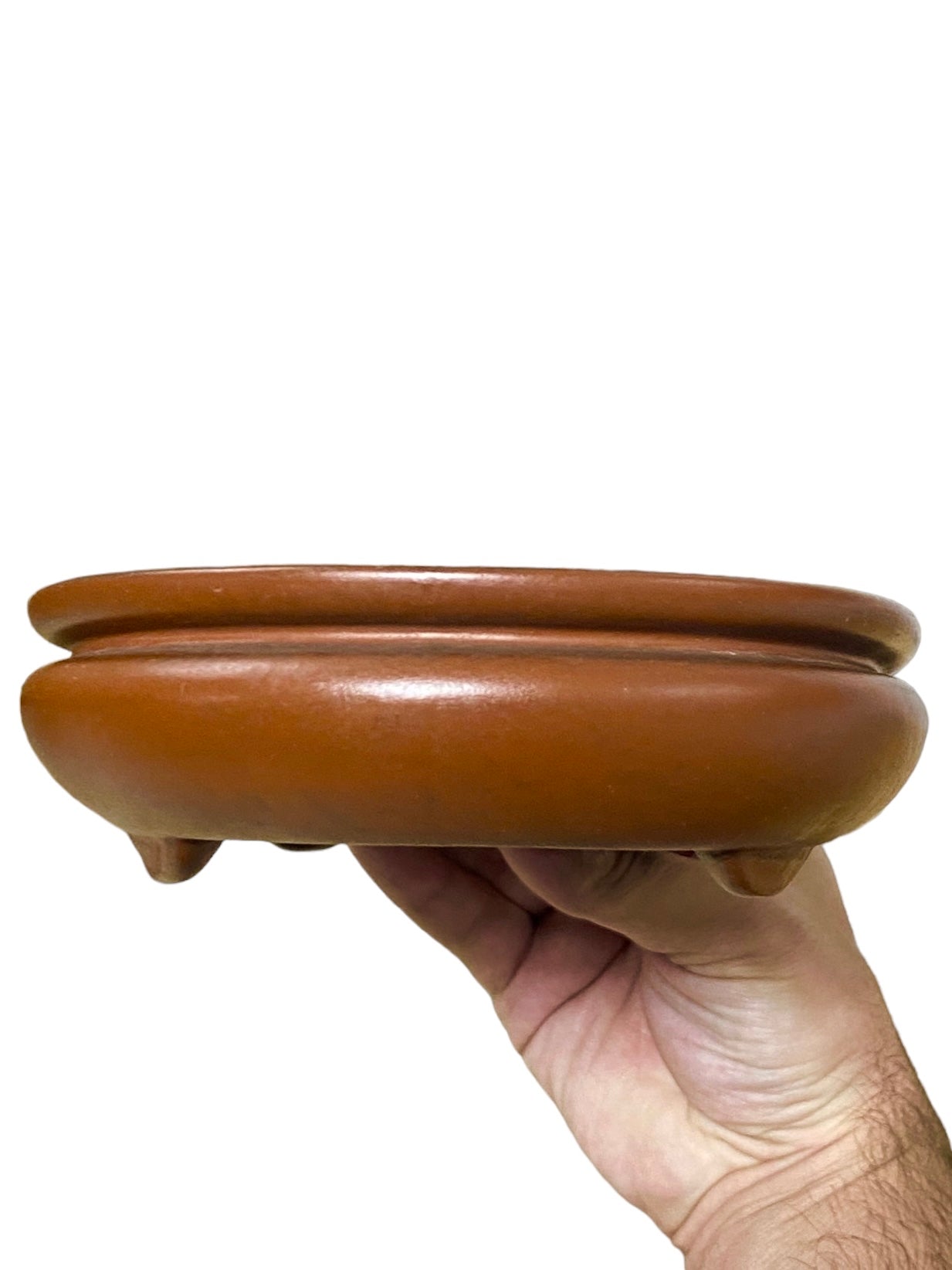 Yamaaki - Large Unglazed Footed Rectangle Bonsai Pot