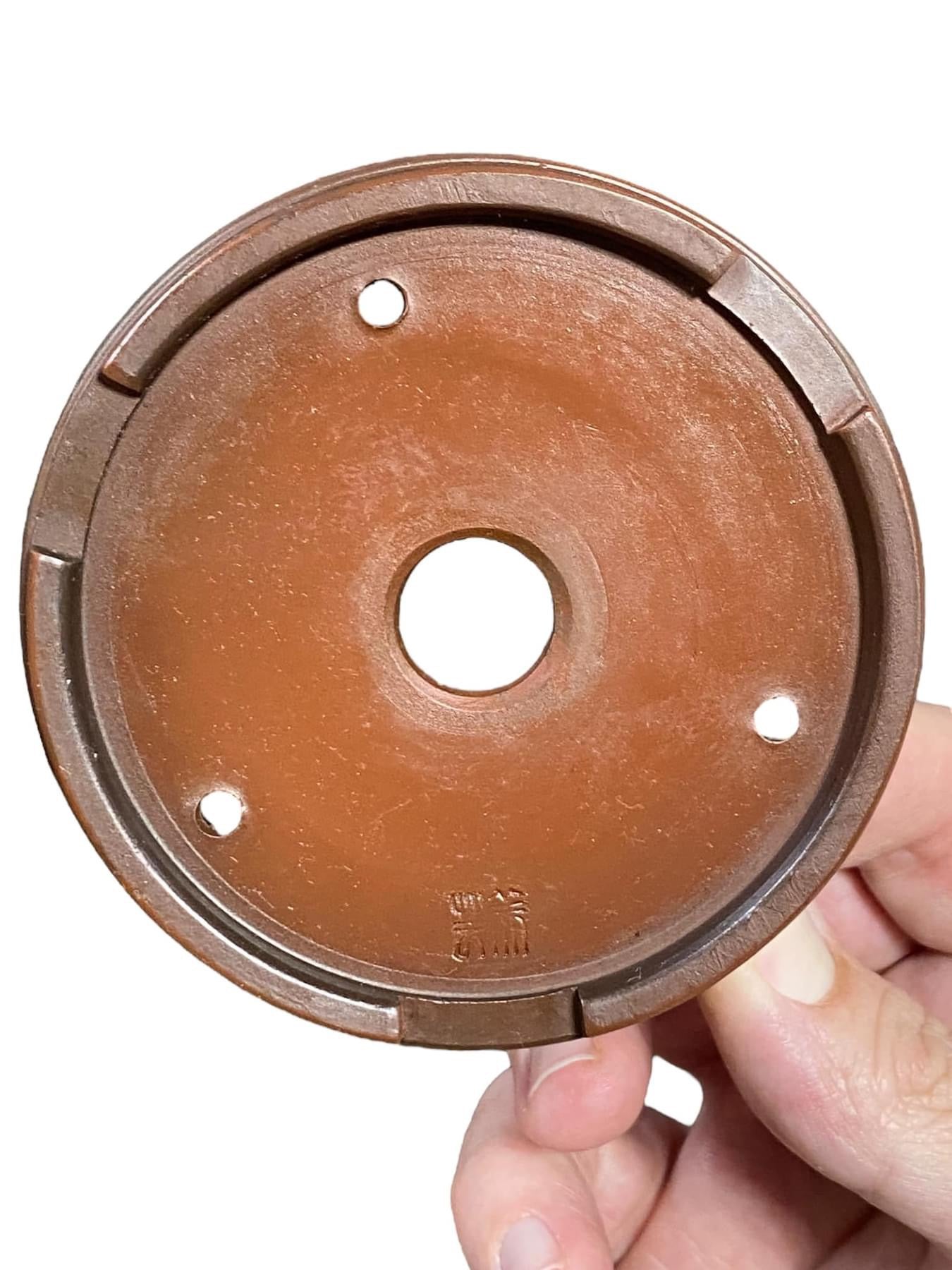 Bigei - Rare Old Round Bonsai Pot (3-1/2” wide)