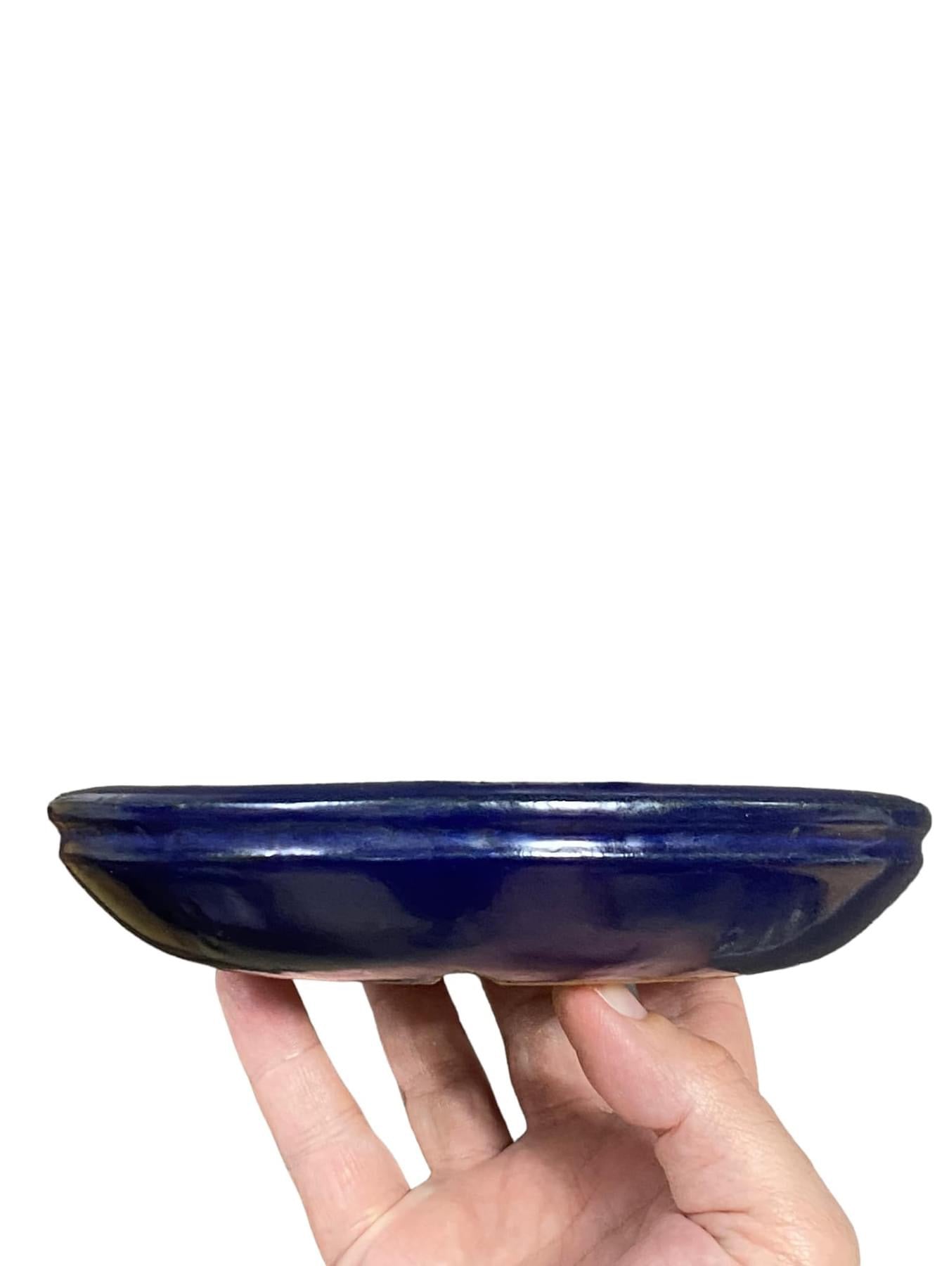 Hattori - Rare Older Blue Bowl Bonsai Pot