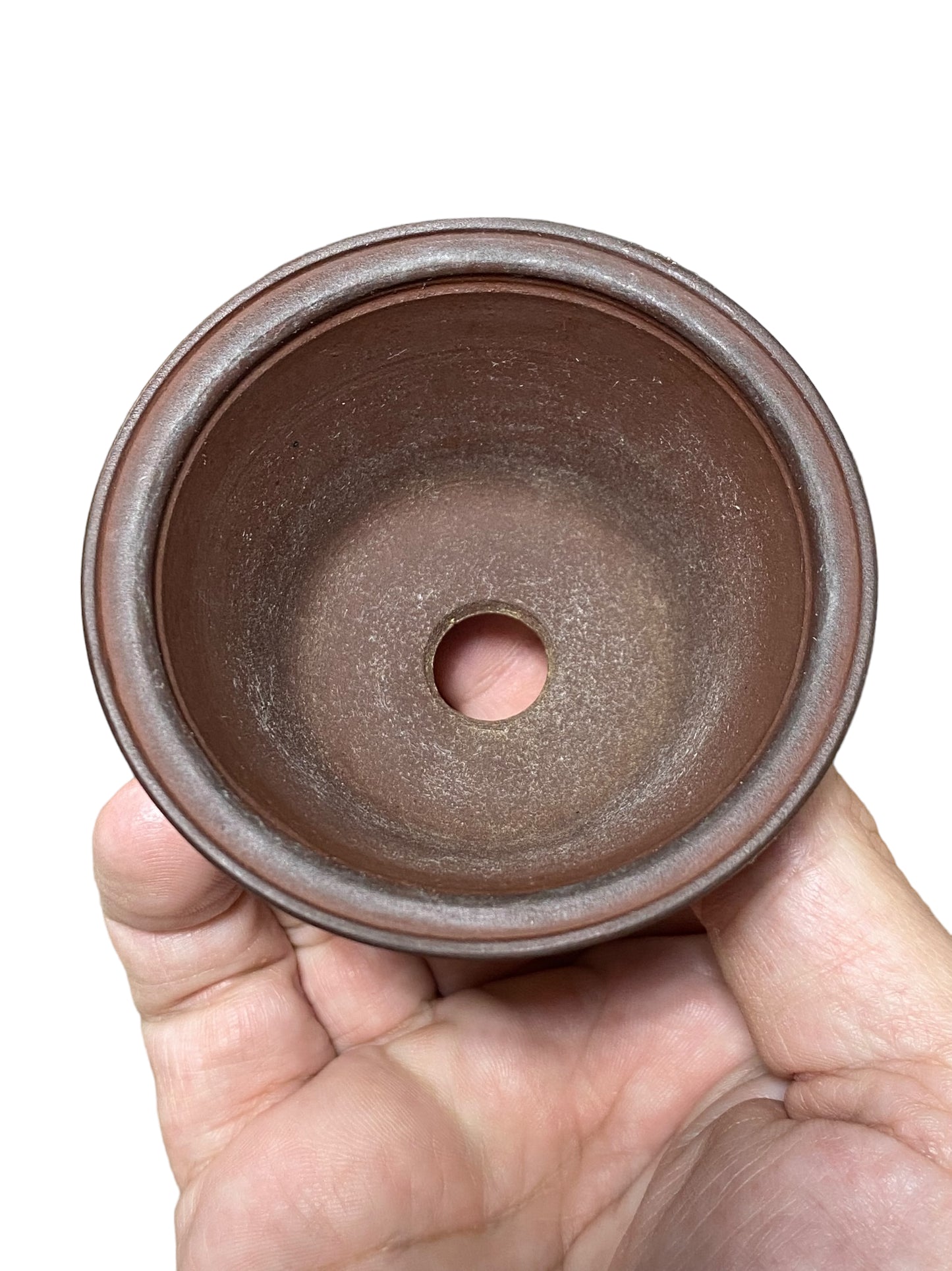 Yamaaki - Unglazed Rimmed Bowl Bonsai Pot