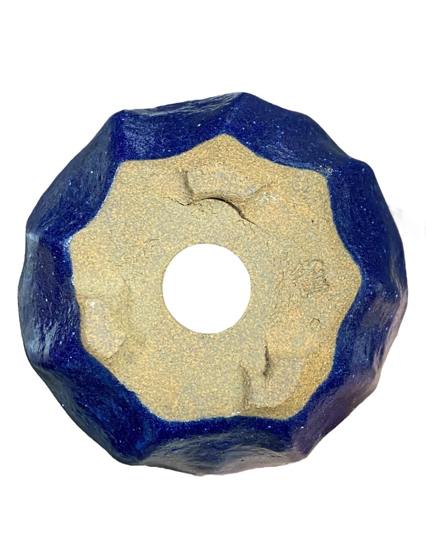 Jyakushi - Rare Bright Blue Handmade Bonsai Pot (2-7/16” wide)