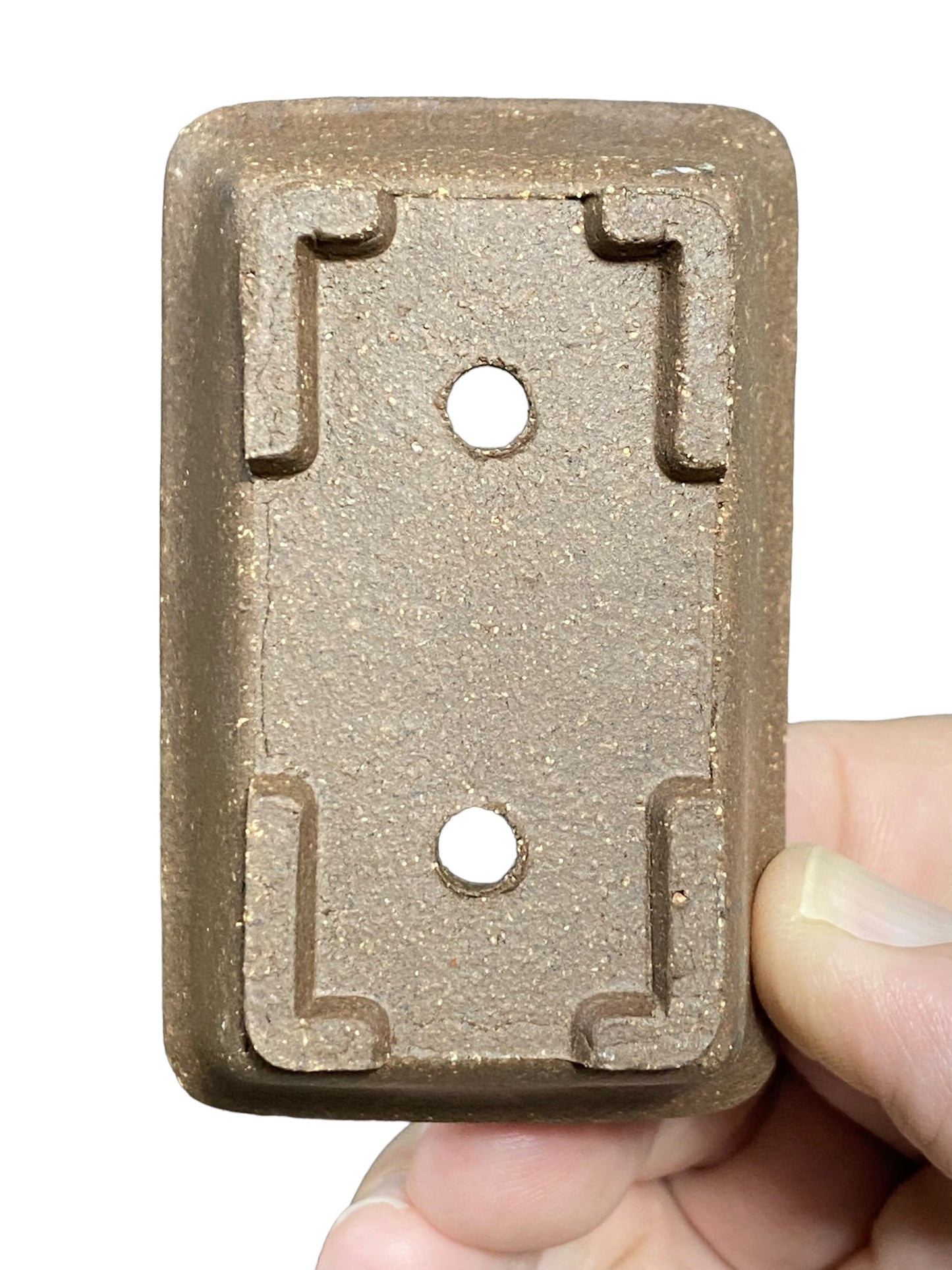 Unglazed Mame / Tiny Rectangle Bonsai Pots (3" wide)