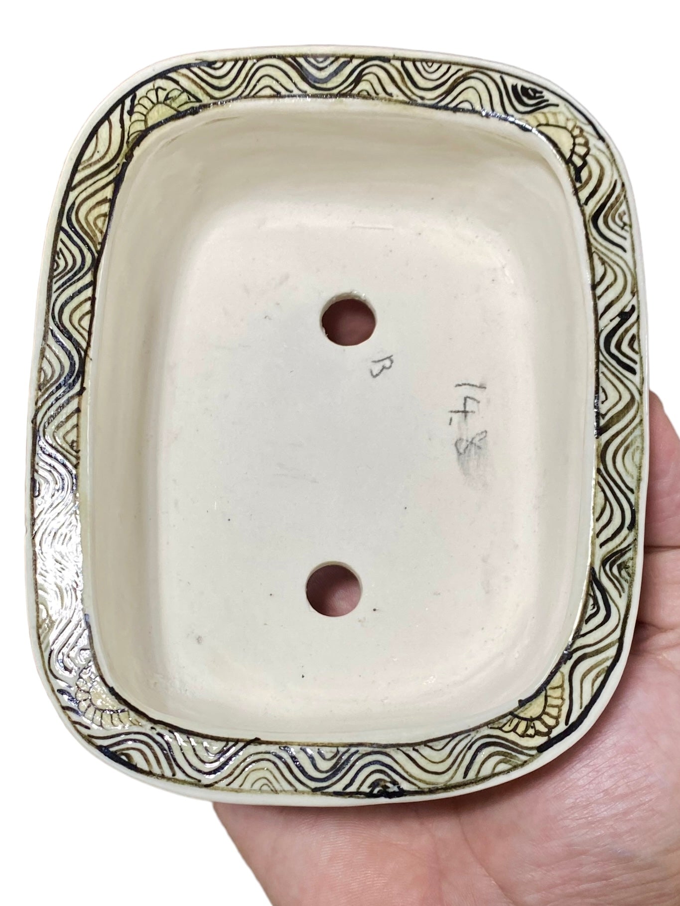 Joshu Katsuyama - Stellar Multi-Scene Painted Bonsai Pot (5-13/16" wide)