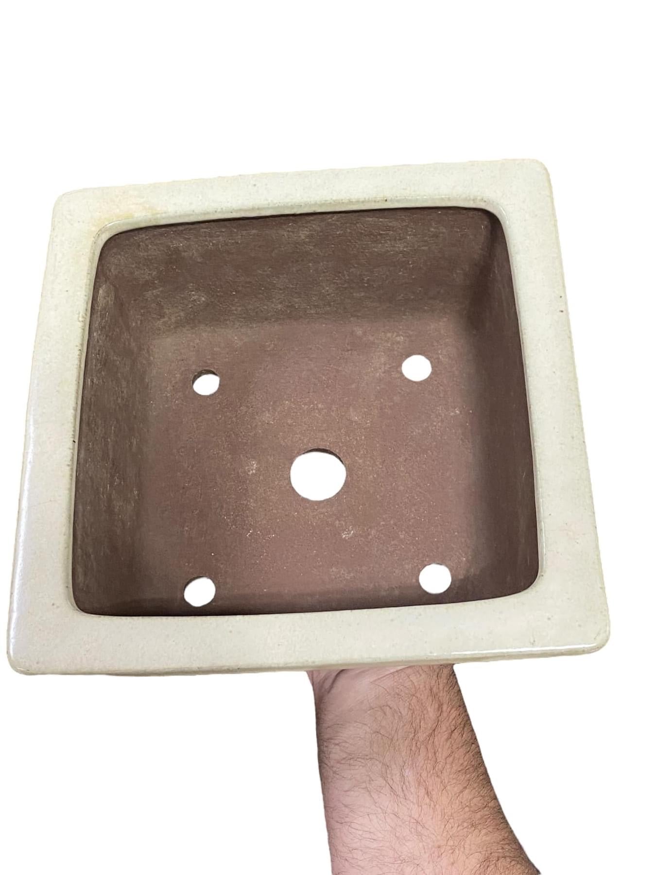 Yamaaki - Large Glazed Rectangle Bonsai Pot (9-1/4" wide)