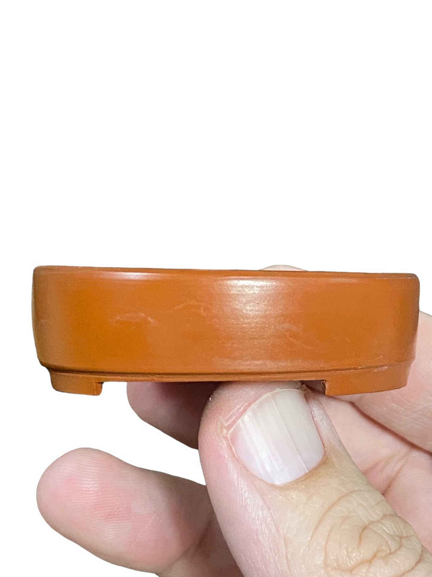 Munenori - Shallow Unglazed Round Mame Bonsai Pot (2-3/8" wide)