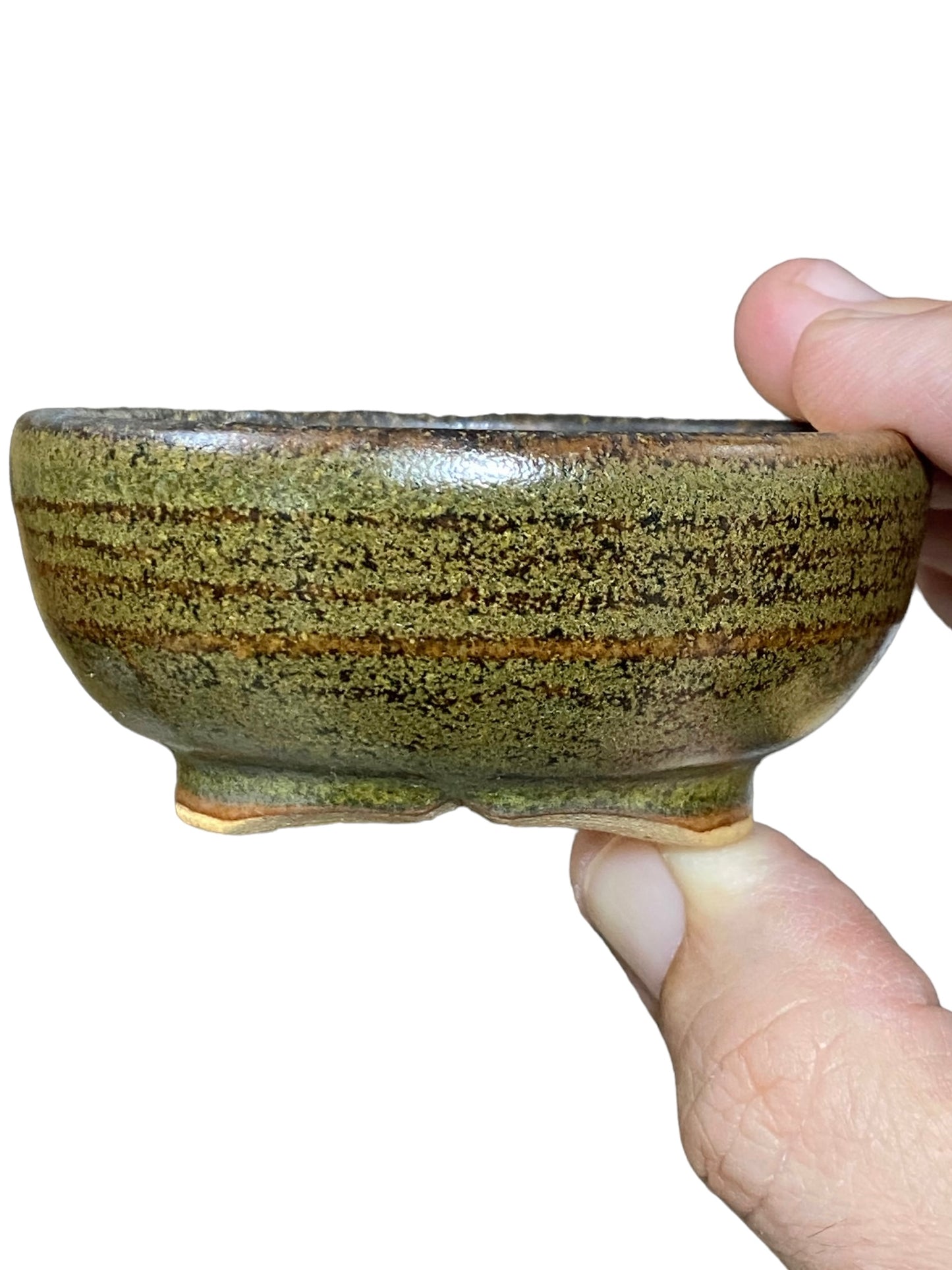Isso - Glazed Bowl Bonsai or Accent Pot (3-1/16" wide)