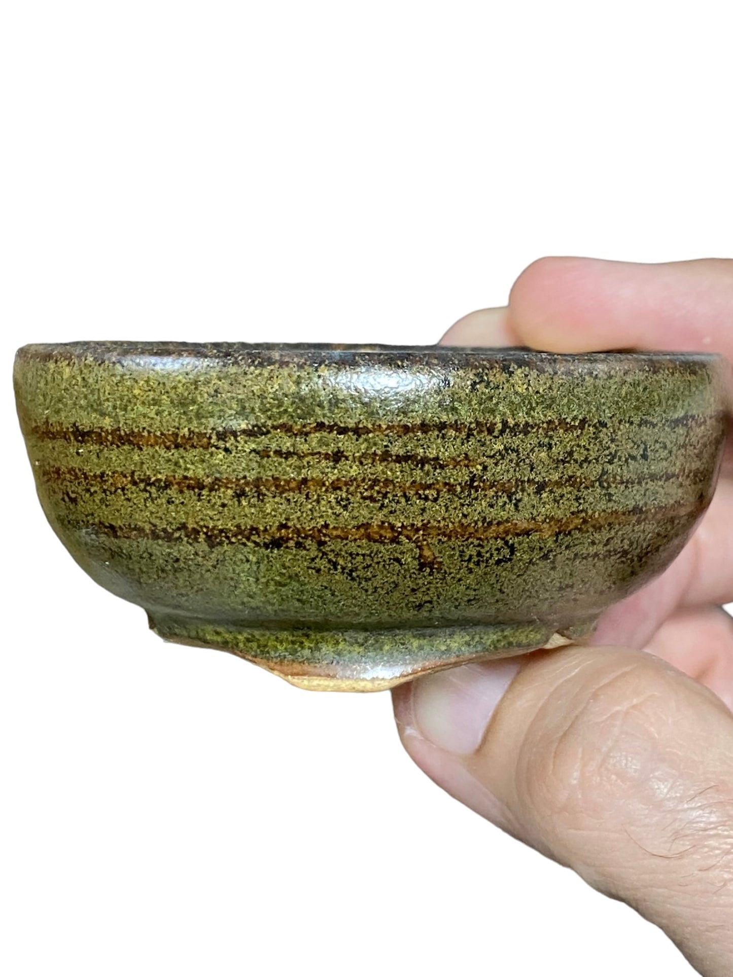 Isso - Glazed Bowl Bonsai or Accent Pot (3-1/16" wide)