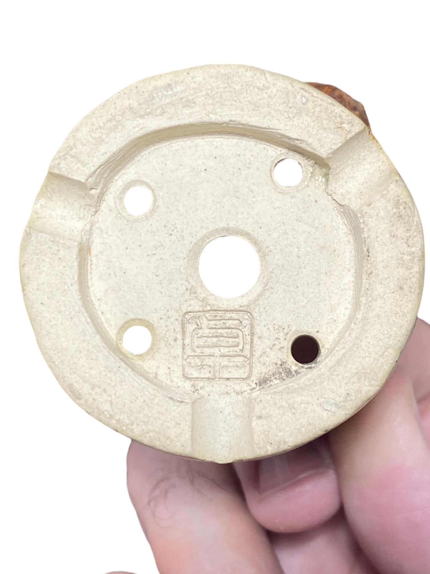 Takudo - Glazed Frog Mame Bonsai or Accent Pot (2" wide)