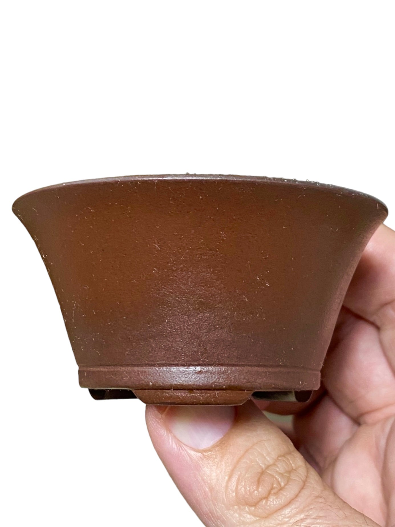 Yamaaki - Unglazed Rimmed Bowl Bonsai Pot