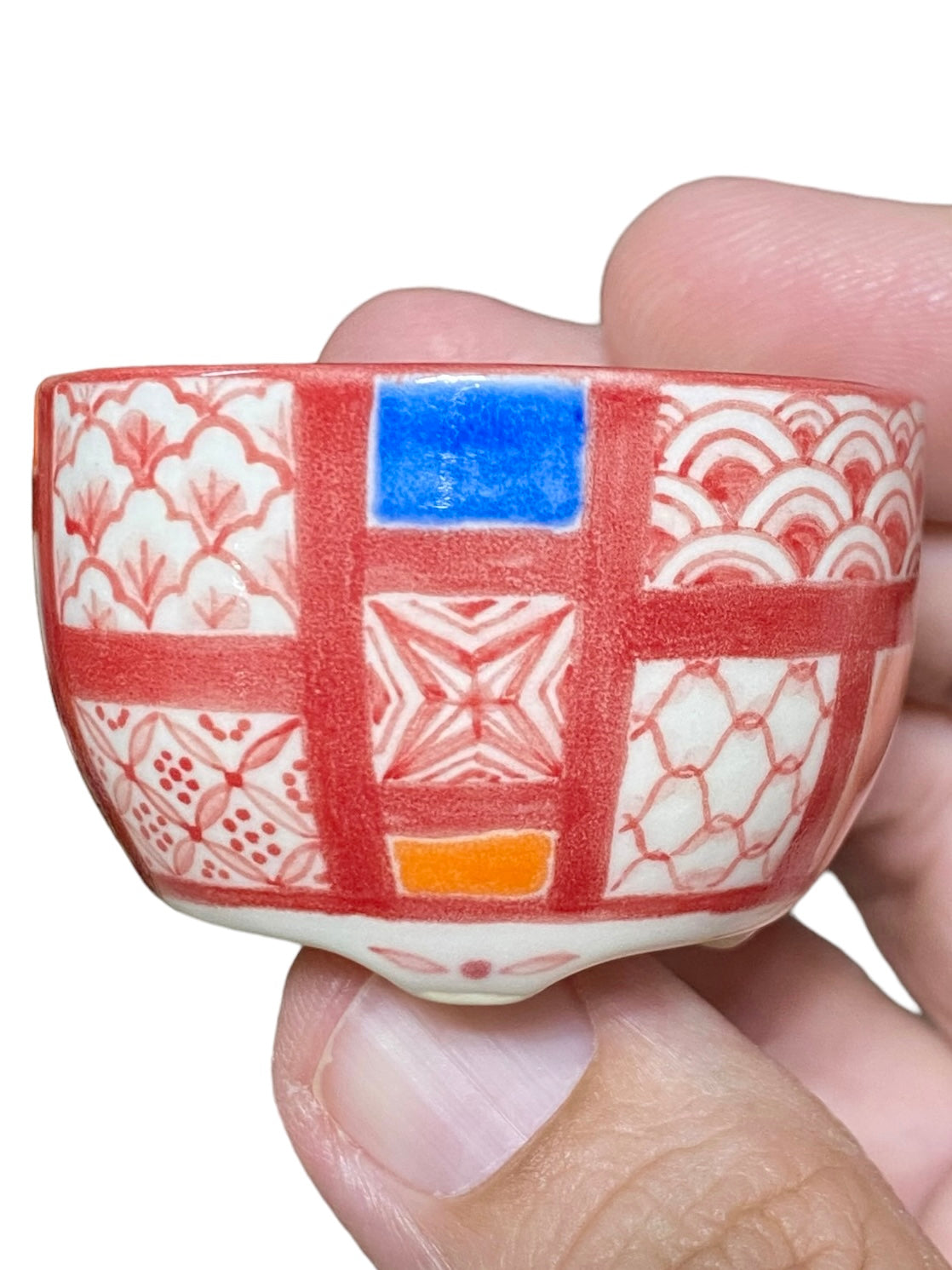 Oshima Mayu - Painted Mame Bonsai or Accent Pot
