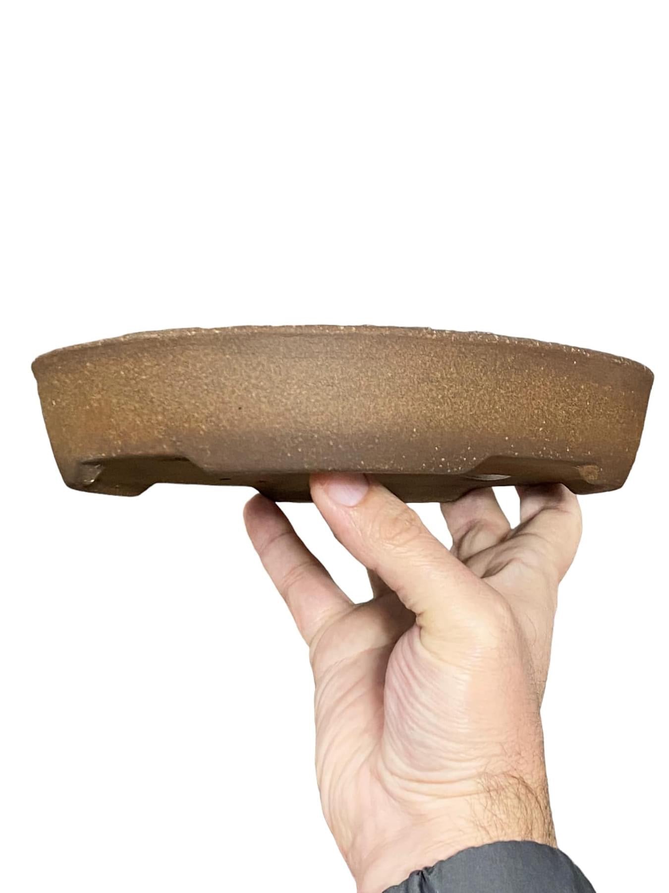 Mazan - Large High Quality Oval Bonsai Pot (8-3/4" wide)