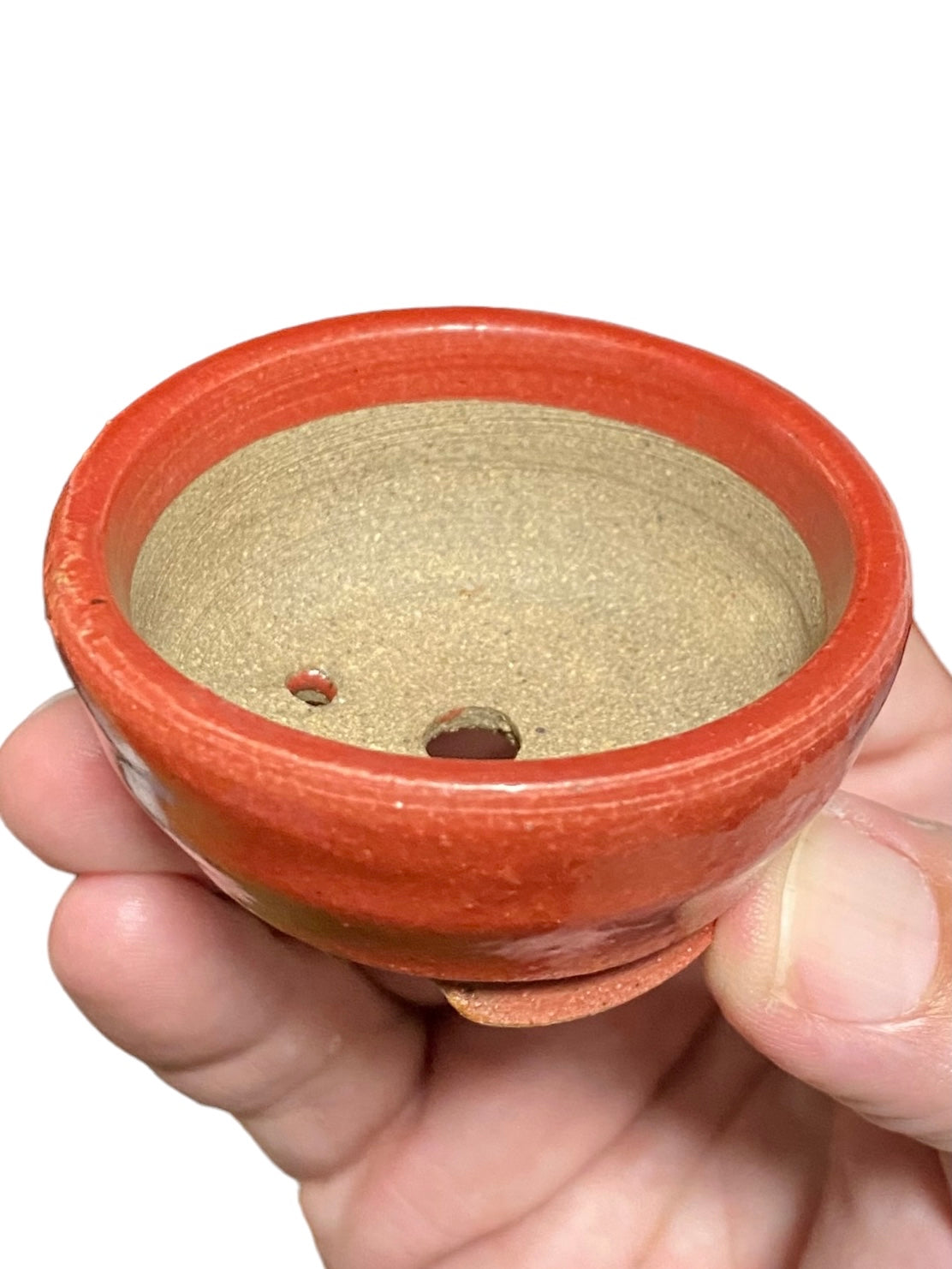Shoseki - Crimson Glazed Bonsai or Accent Pot