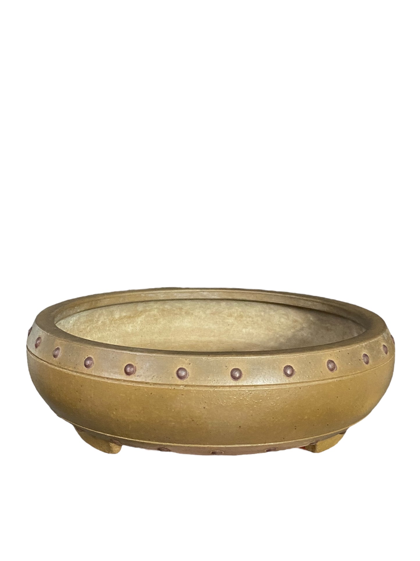 Bigei - Classic Riveted Drum Style Bonsai Pot (7-1/4” wide)
