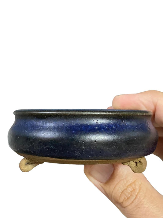 Anko - Rare Glazed Bag Style Bonsai Pot (3-1/4” wide