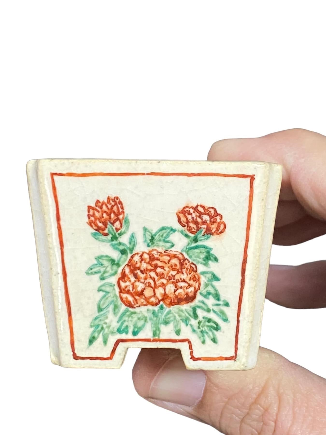 Ikegami - Rare Painted Bonsai Pot