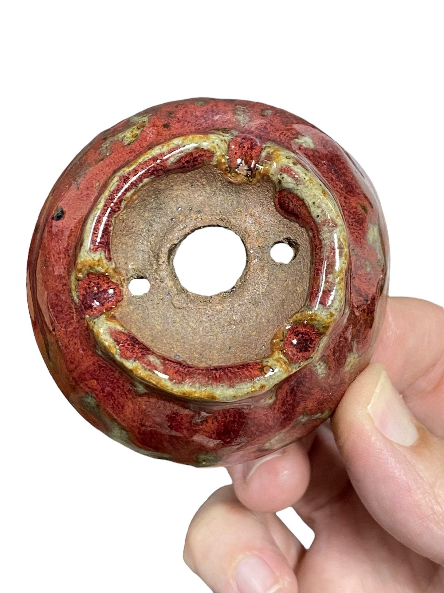 Bunzan - Crackle Glazed Round Bonsai or Accent Pot