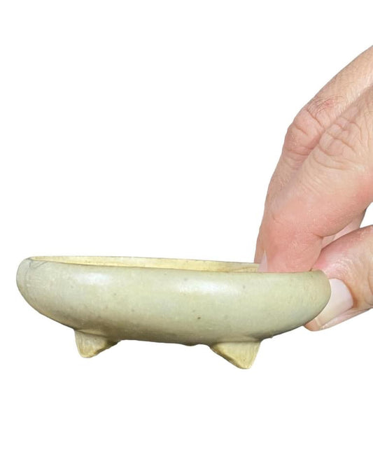 Kikou - Rare Footed Bonsai Pot (3-3/16” wide)