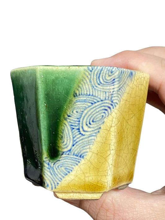 Satomi Terahata - High Quality Glazed Bonsai or Accent Pot (2-9/16” wide)