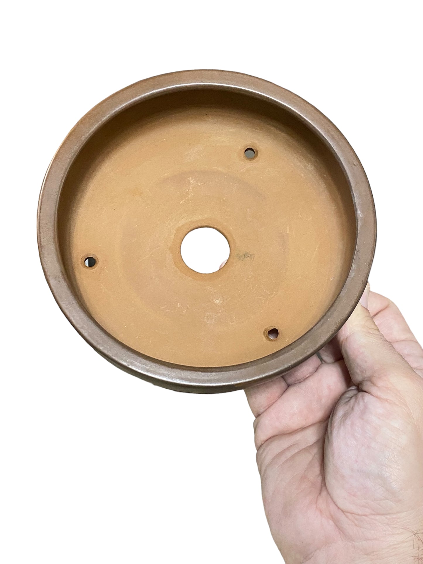 Bigei - Relief Carved Round Style Bonsai Pot
