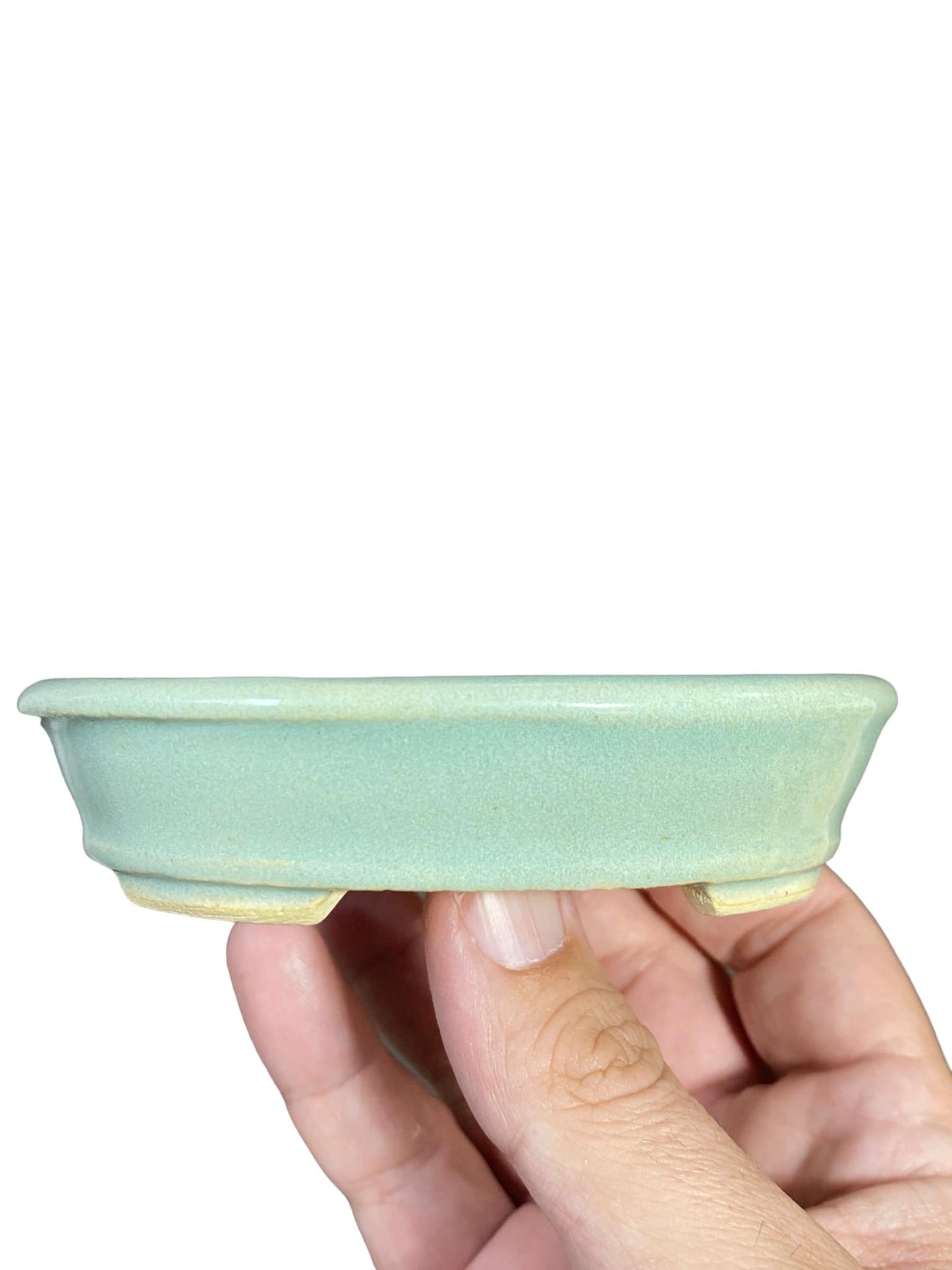 Dokou -  Wonderful Candy Cream Teal Glaze Pot (4-3/8" wide)