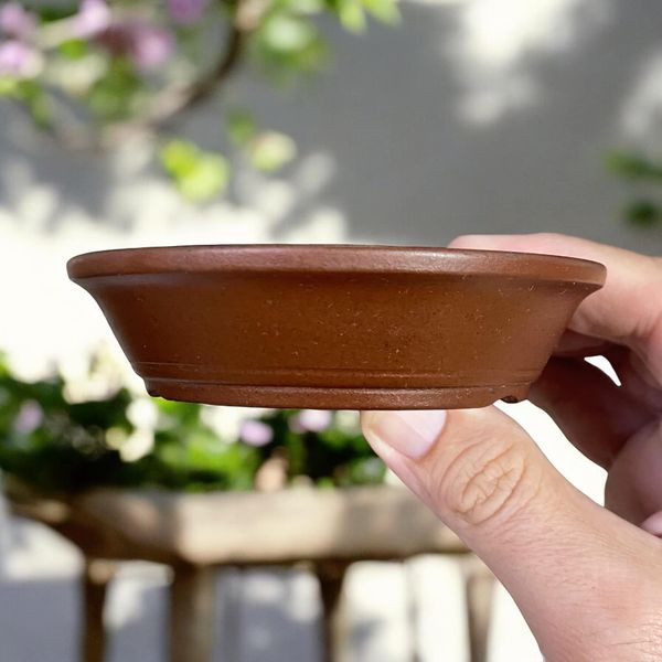 Yamaaki - Classic Unglazed Bowl Pot (3-15/16" wide)