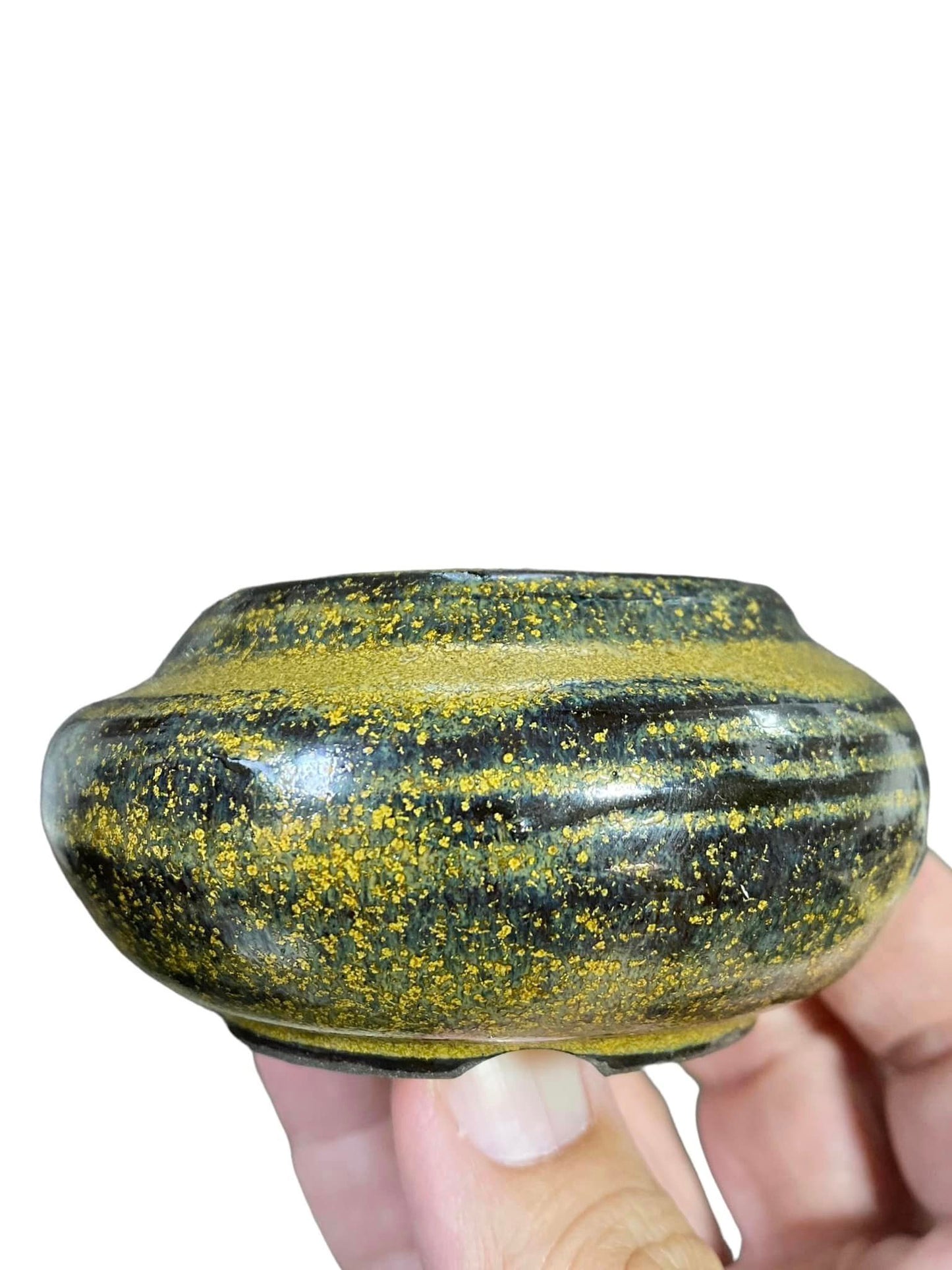 Shoseki - Uniquely Glazed and Shaped Bowl (3-3/8" wide)