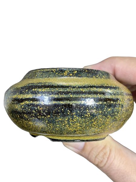 Shoseki - Uniquely Glazed and Shaped Bowl (3-3/8" wide)