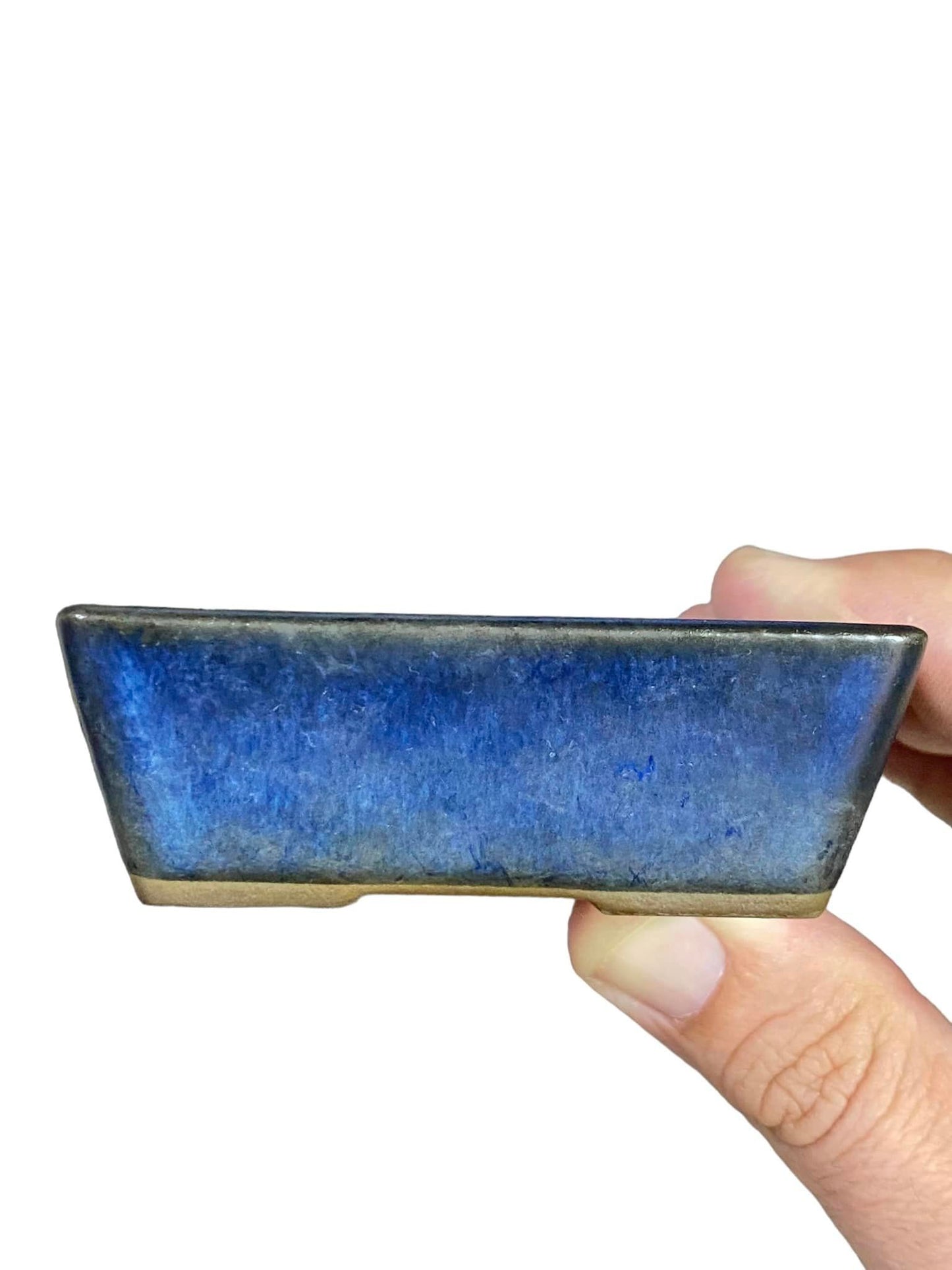 Japanese - Old Glazed Rectangle Production Pot (3-1/4" wide)