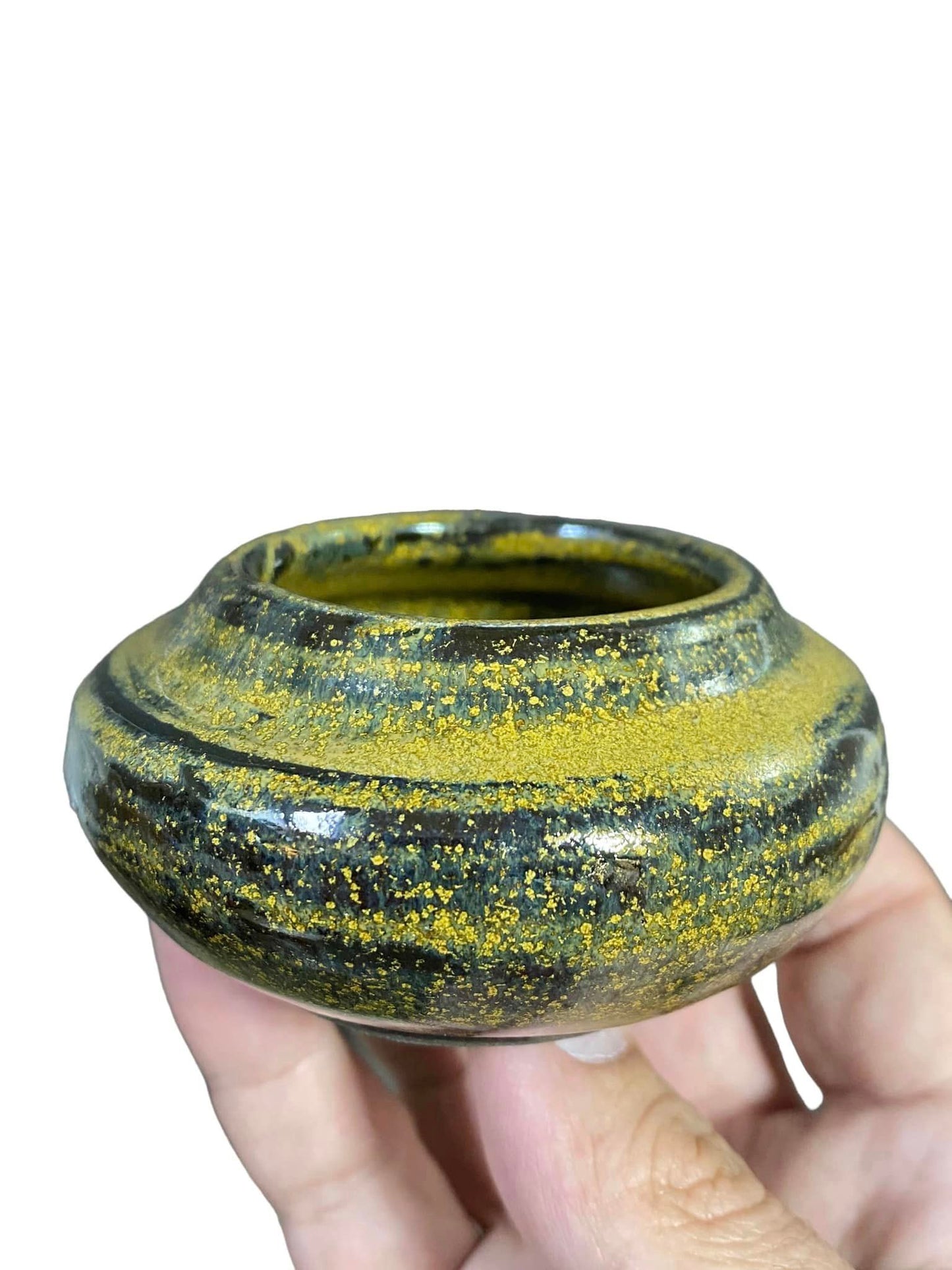 Shoseki - Uniquely Glazed and Shaped Bowl (3-3/8" wide)