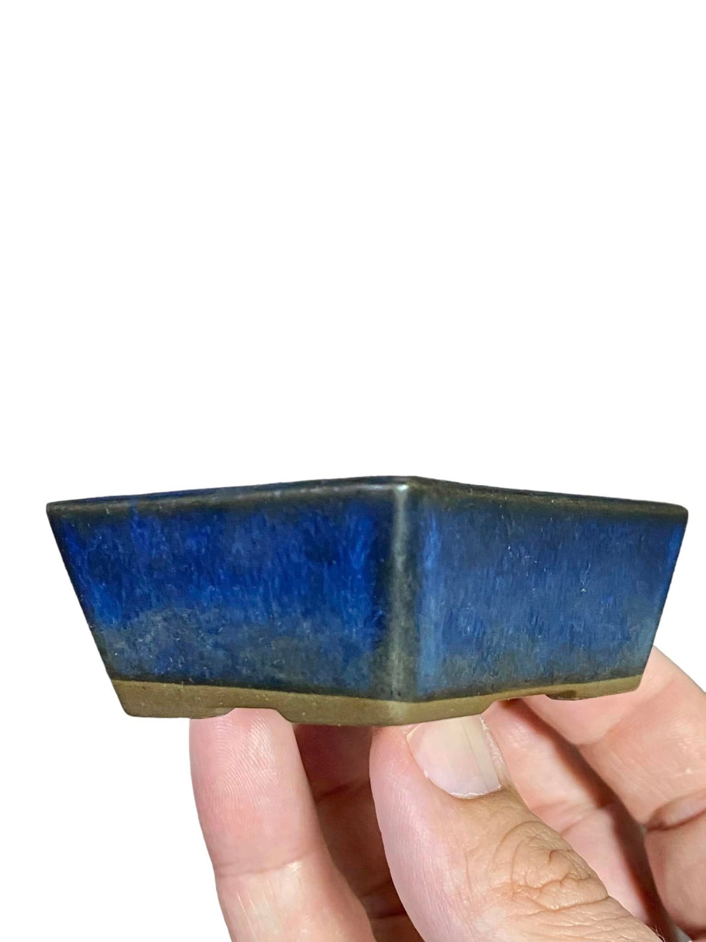 Japanese - Old Glazed Rectangle Production Pot (3-1/4" wide)