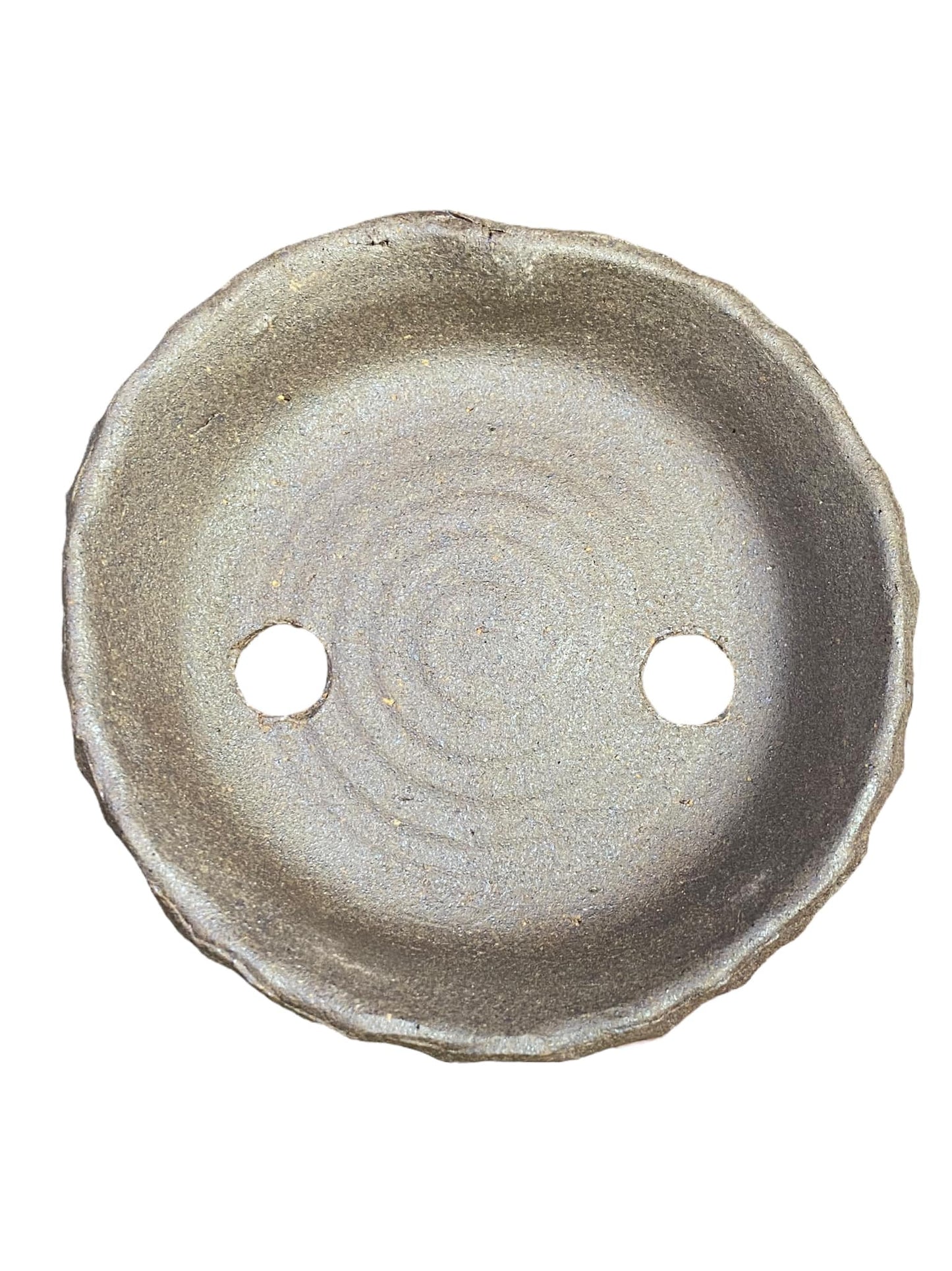 Syoju- Unique Unglazed Nanban/Shallow Bowl (3-7/8" wide)