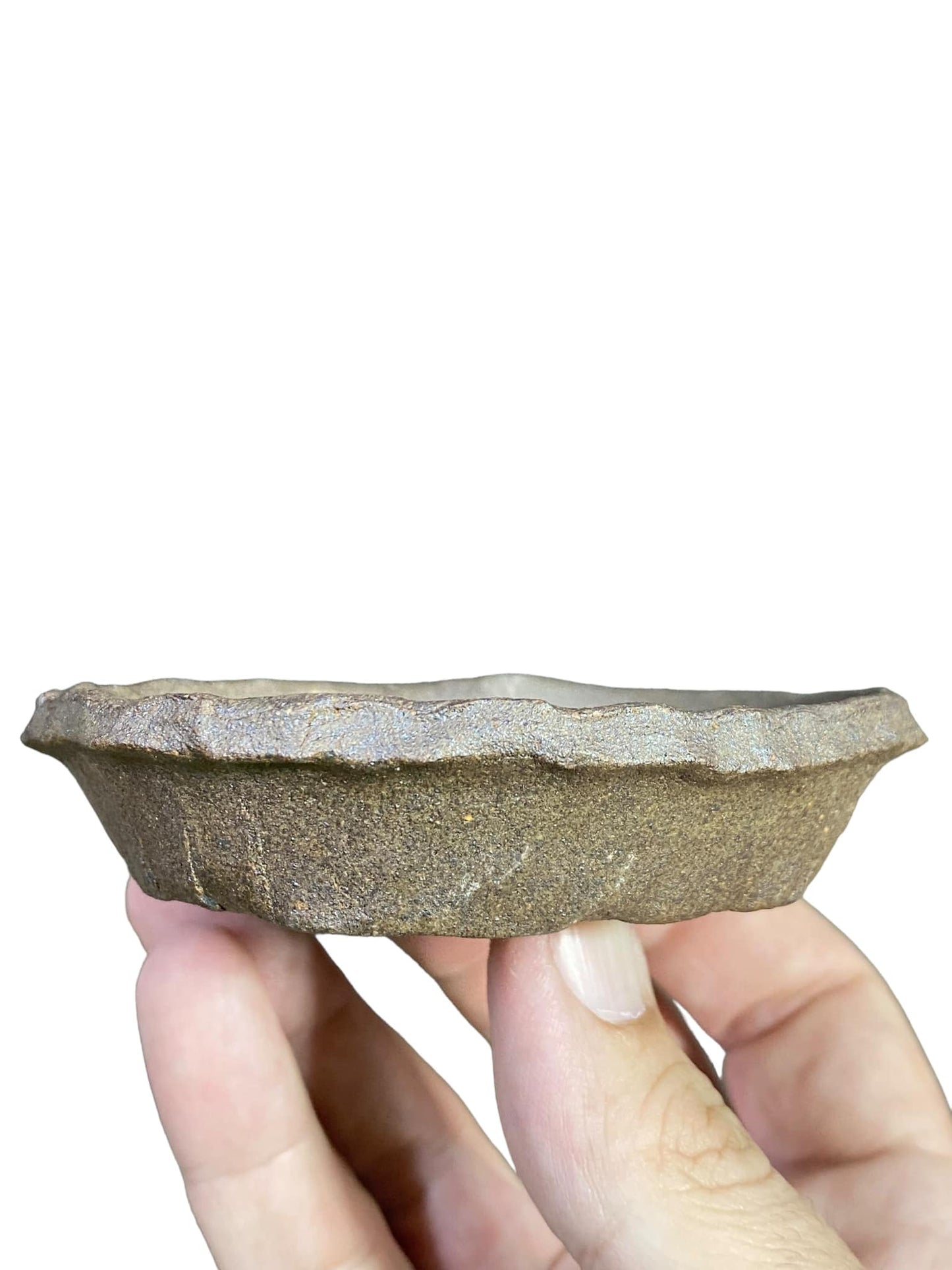 Syoju- Unique Unglazed Nanban/Shallow Bowl (3-7/8" wide)