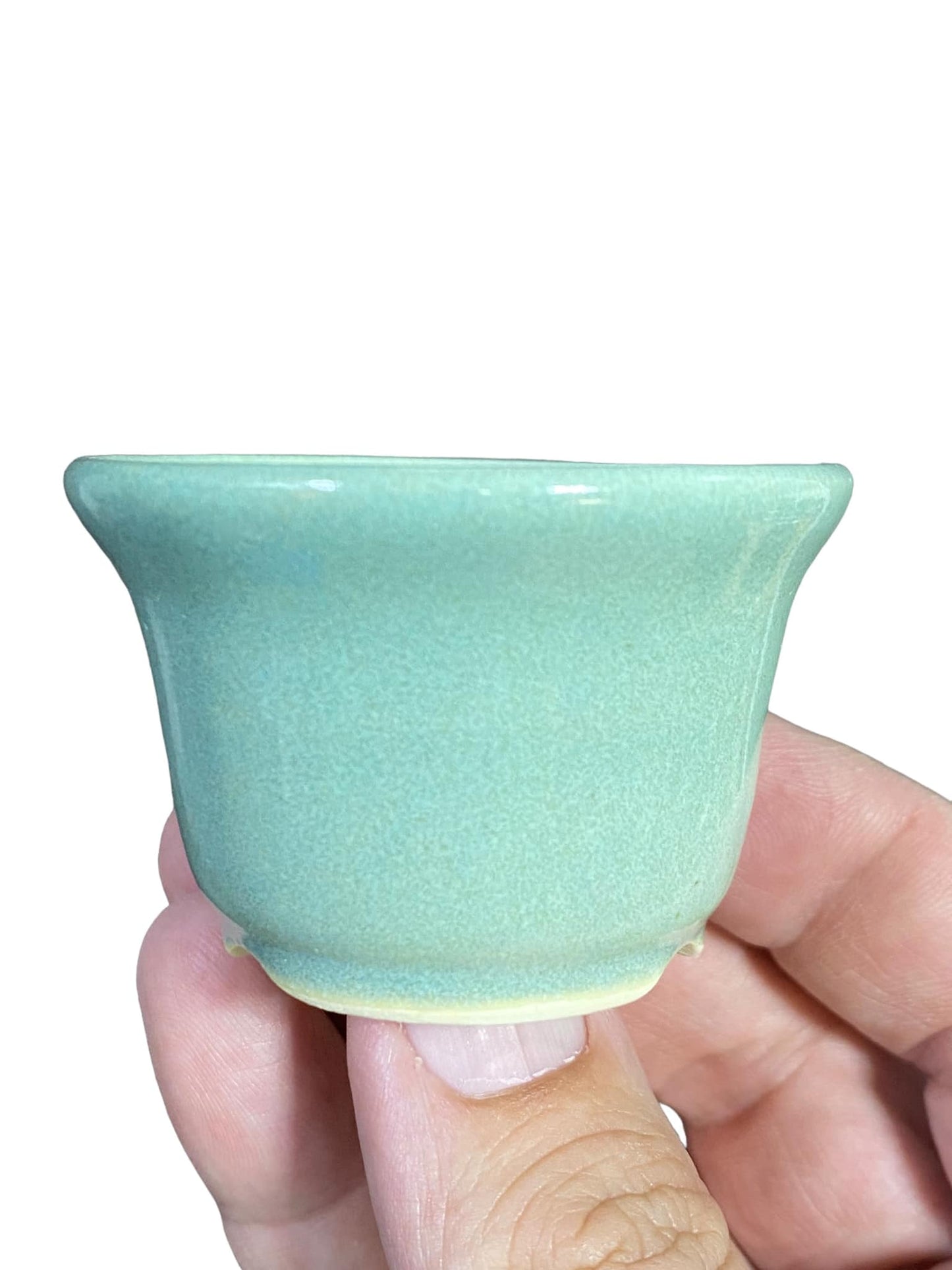 Shoseki - Amazing Glazed Light Blue/Green Round (2-3/8")