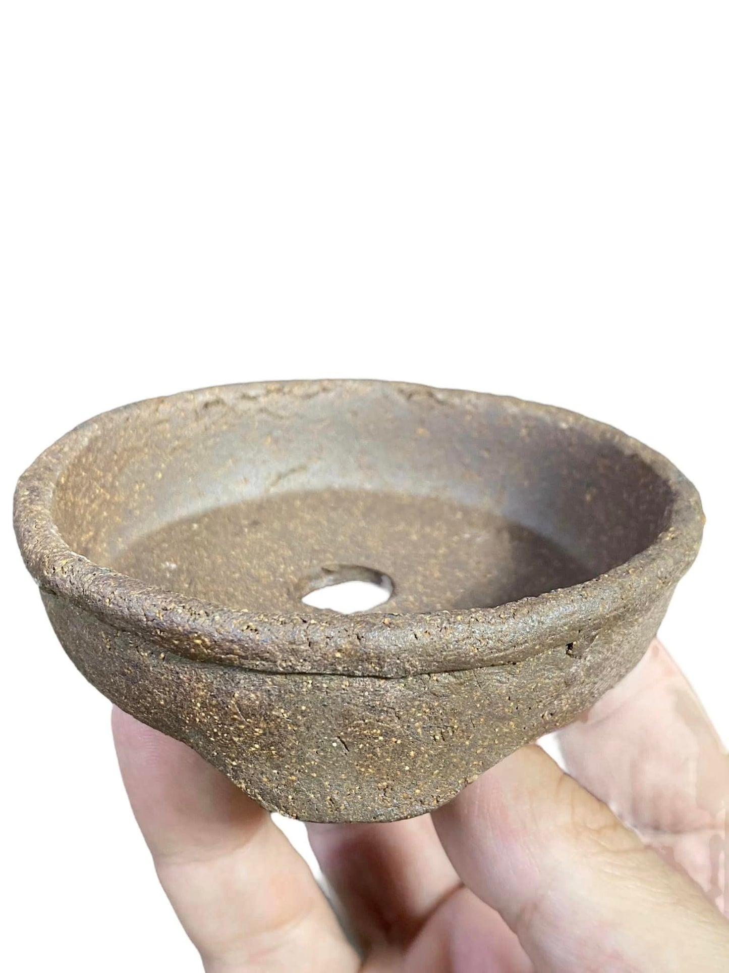 Syoju- Great Unglazed Nanban/Shallow Bowl (3-9/16" wide)