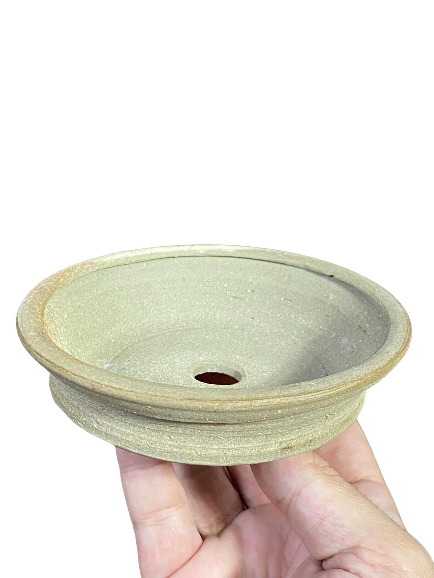 Tankyo - Stellar Glazed Accent Round Bonsai Pot (4-7/8" wide)