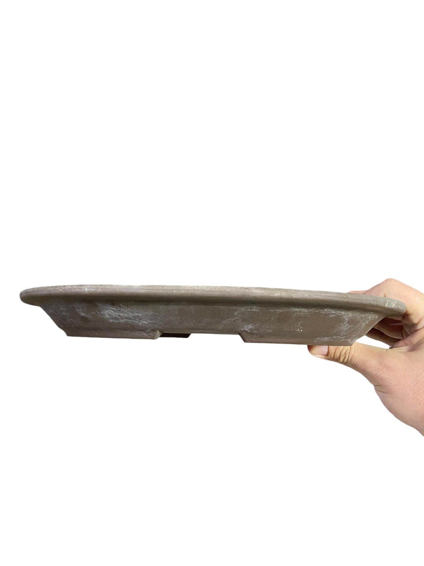 Japanese - Older Oval Bonsai Training Pots with Patina (12" wide)