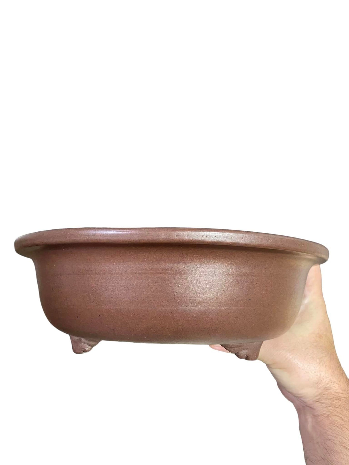 Yamaaki - Classic X-Large Unglazed Bowl Bonsai Pot (11-1/16" wide)