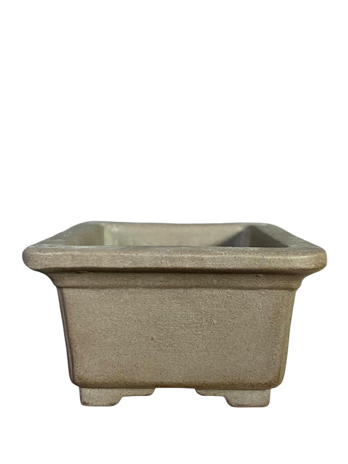 Kozan Kiln - Classic Footed Rectangle Bonsai Pot (4-1/8" wide)